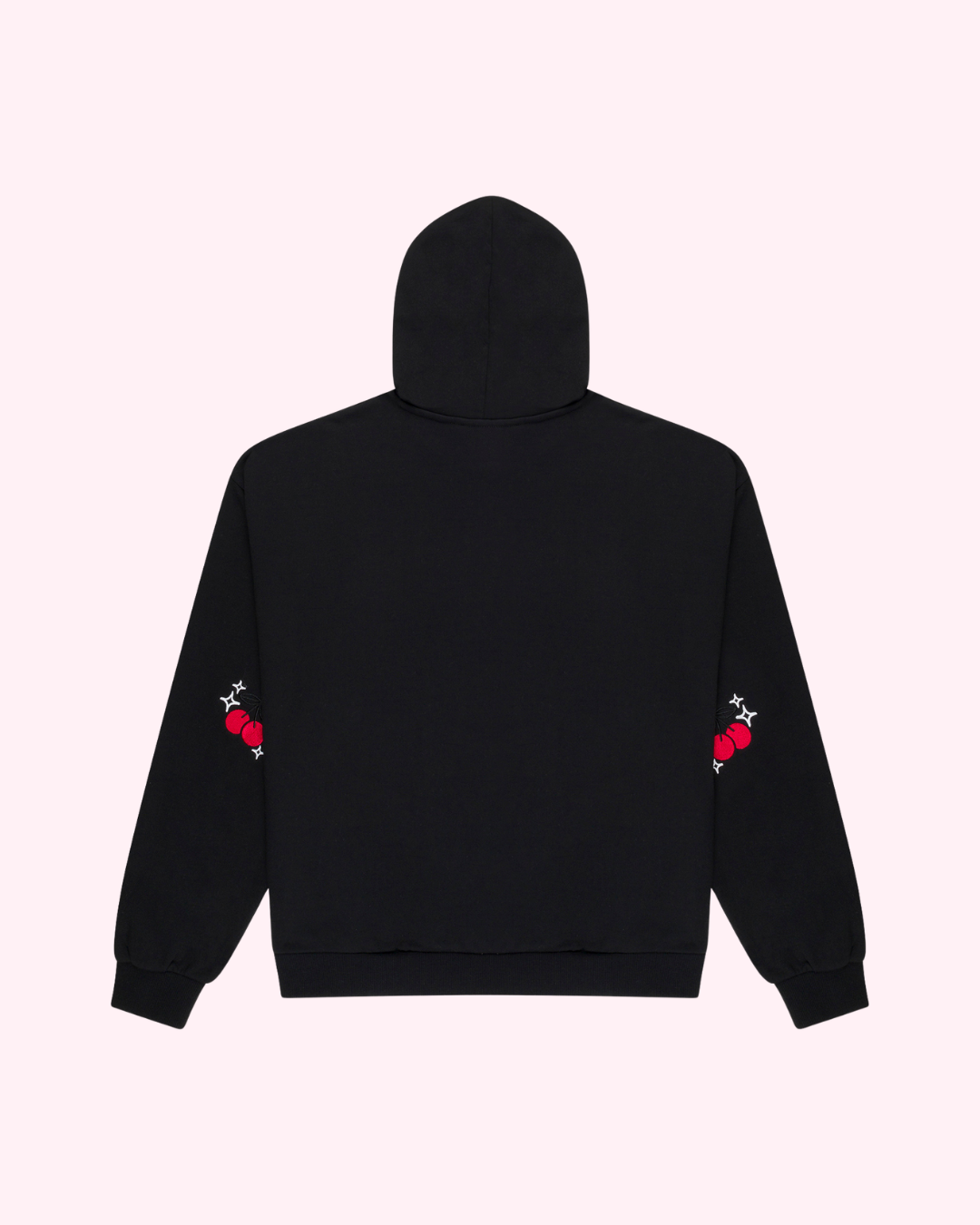 Sunday Cherries Black Hoodie