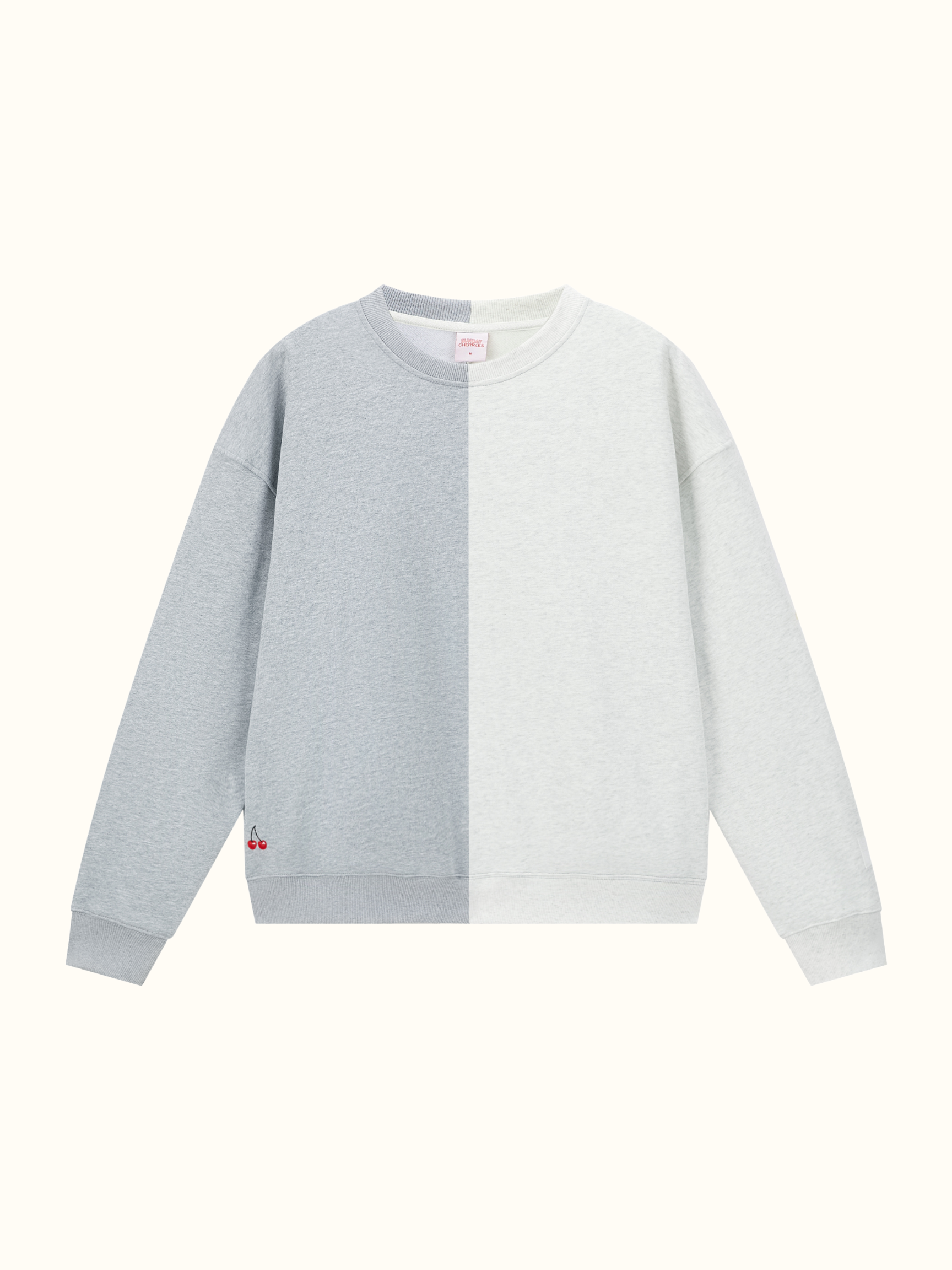 Contrast Split Oversized Crew