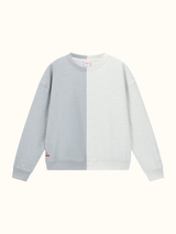 Contrast Split Oversized Crew